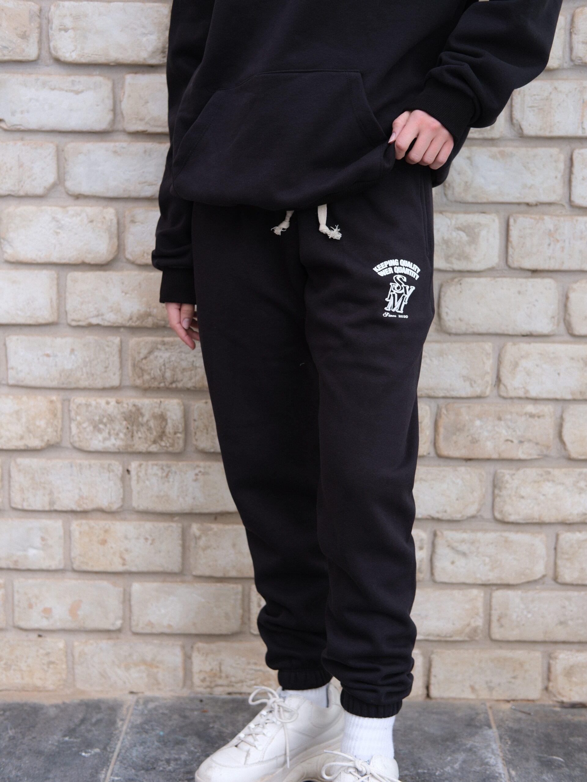 YOU SNOOZE YOU LOSE-BLACK PANTS